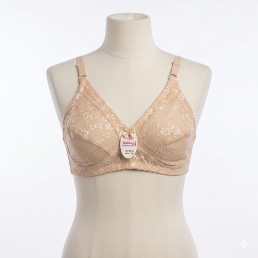 Galaxy Non-Padded Wireless Net Bra (2-Pack Combo) | Full Coverage Comfort Bra
