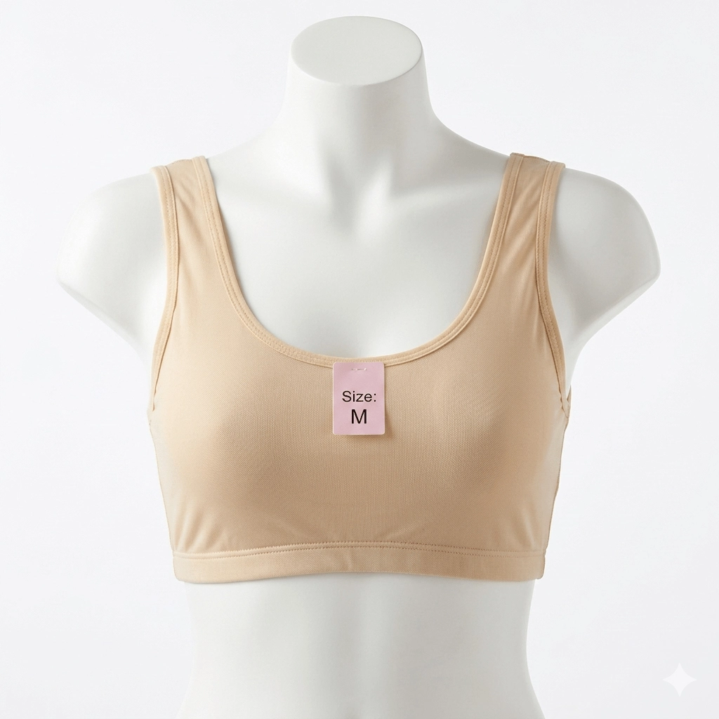 Women's Non-Wired Crop Top Sports Bra | Soft Everyday Lounge Bra