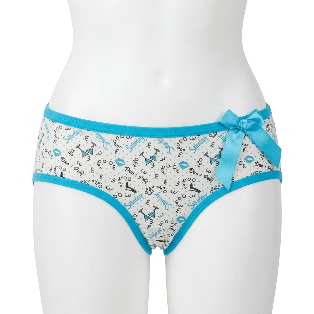 YANIMMART Saturday Vibe Printed Cotton Panties – Soft Breathable Bikini Briefs - Image 3